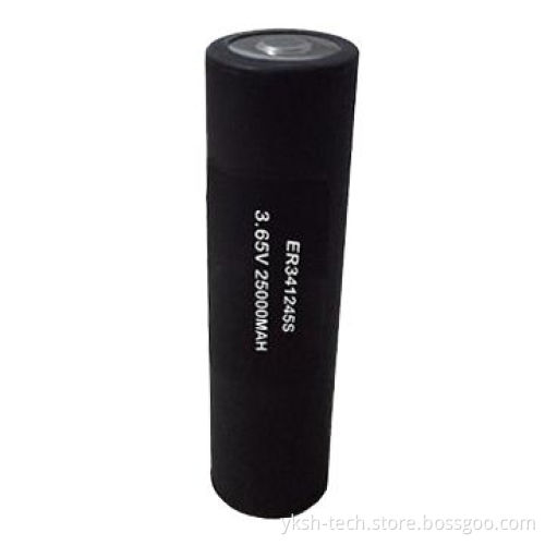 ER High-temperature Li-SOCL2 Battery, DD Size, 3.6V Rated Voltage, 25,000mAh Rated Capacity